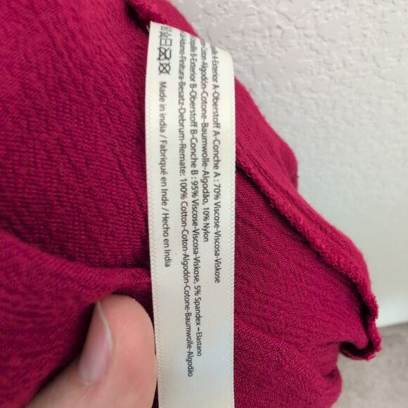 Free People Adella Crochet Maxi Slip Dress Womens Small Red Boho Festival - Picture 11 of 13